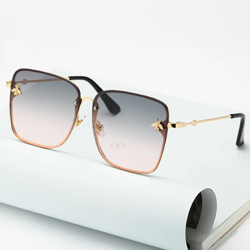 Charlotte Sonnenbrille | Übergroß & Rahmenlos | Karnz