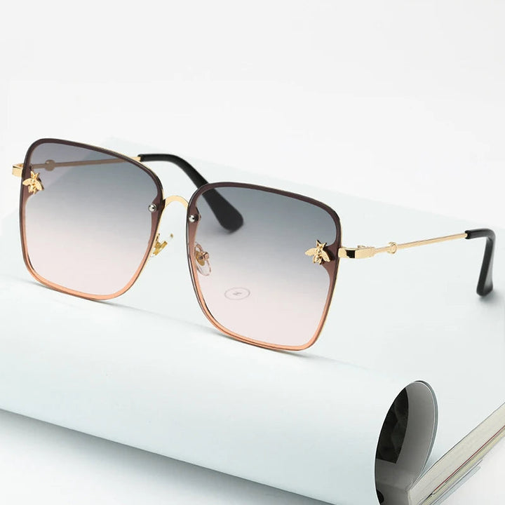 Charlotte Sonnenbrille | Übergroß & Rahmenlos | Karnz