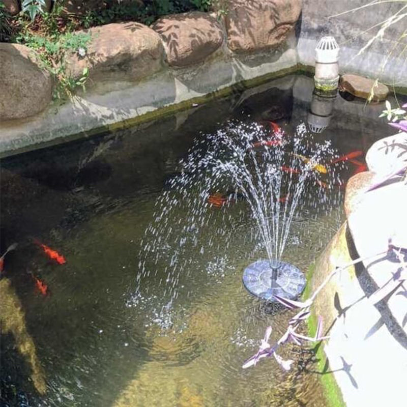 Karnz | Solarbetriebenen Vogelbrunnen mit Lichtern