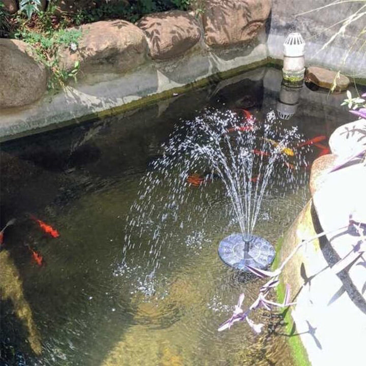 Karnz | Solarbetriebenen Vogelbrunnen mit Lichtern