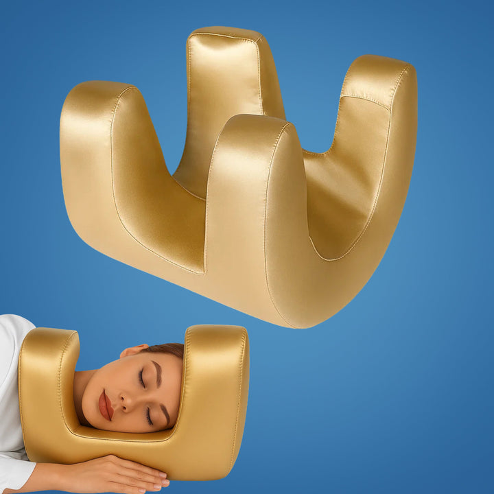 DermSleep | Antifalten-Schönheitspillow – Frischer Memory-Schaum – Ergonomische Kontur – Hautpflegeunterstützung – Seiten- und Rückenschläfer Karnz