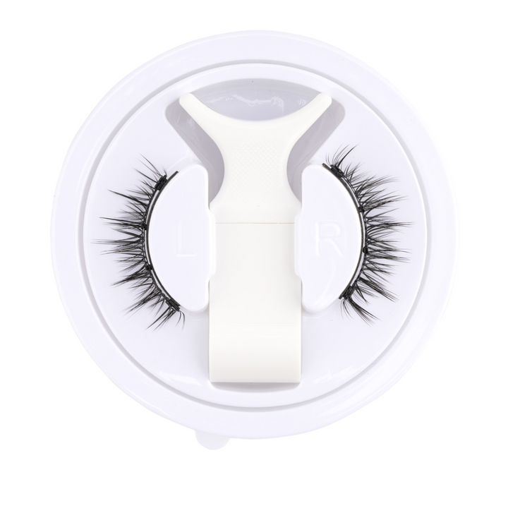 Sandsberg | Magnetisches Wimpernset | Wiederverwendbar ohne Kleber, mit Pinzette | Schwarz