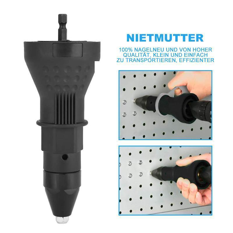 Abnehmbarer Nietpistolen-Bohradapter | Karnz