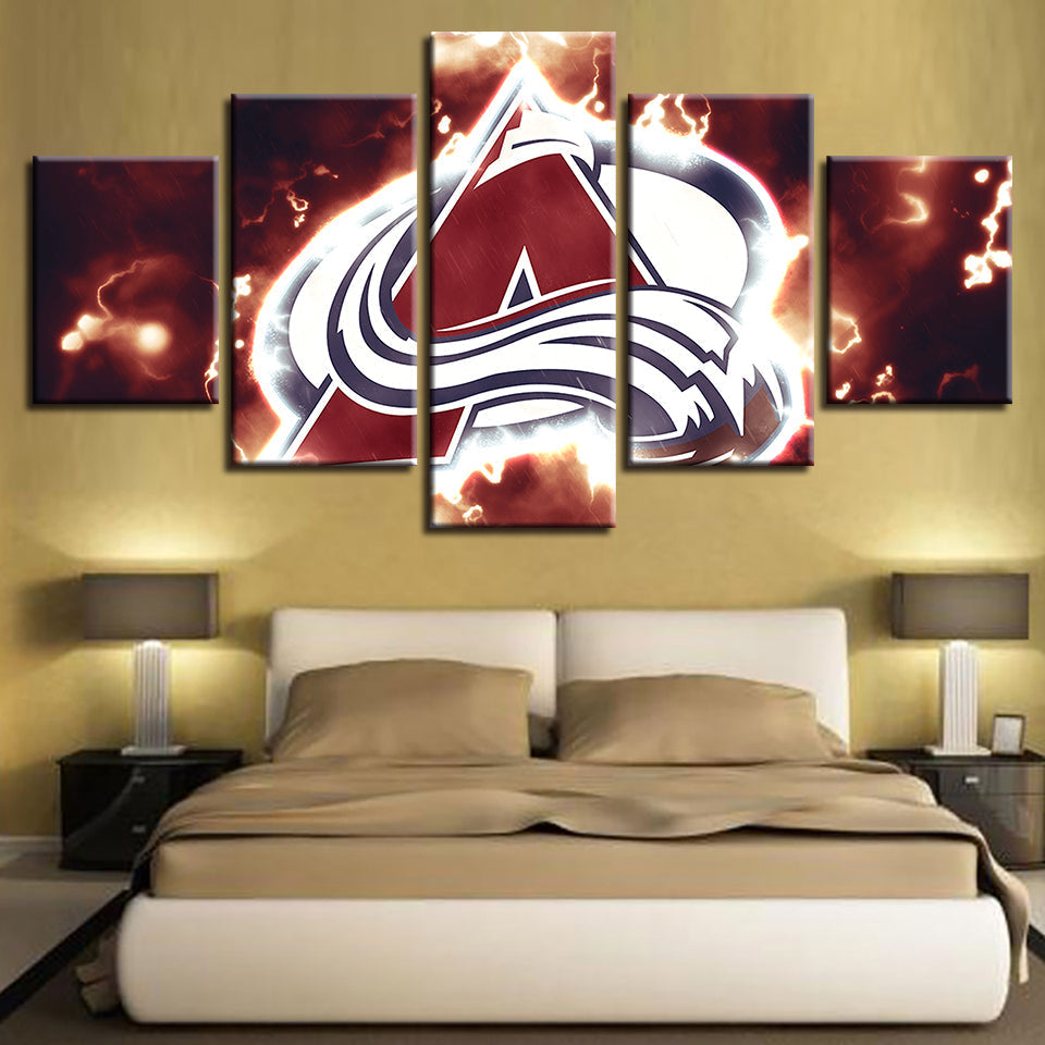 Alle nordamerikanischen Pro-Sportarten 5 Teile - Leinwand Wandkunst Malerei
