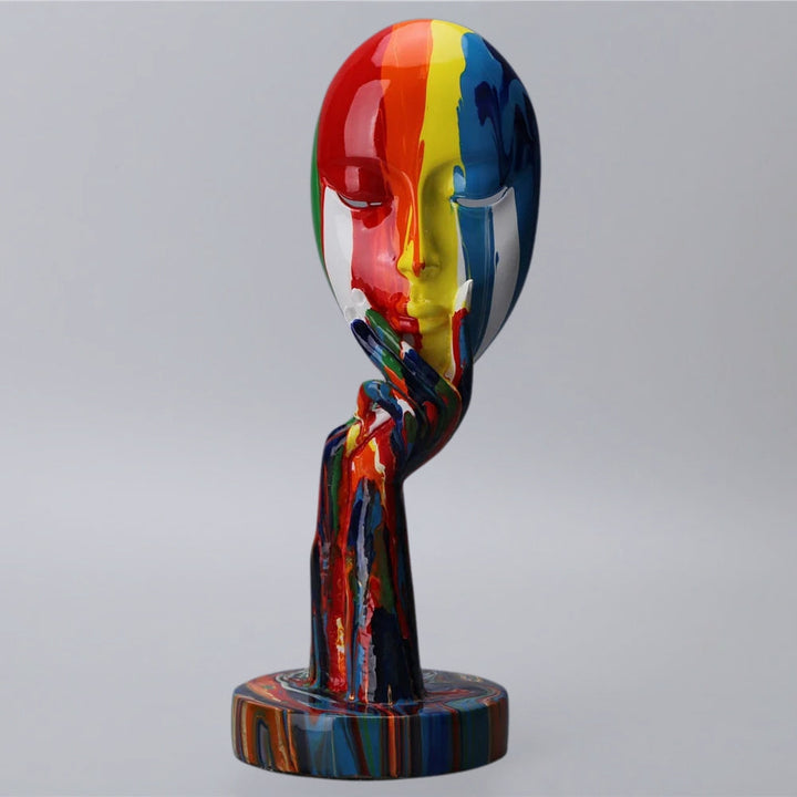 Abstrakte Gesichts-Kunstskulptur | Karnz