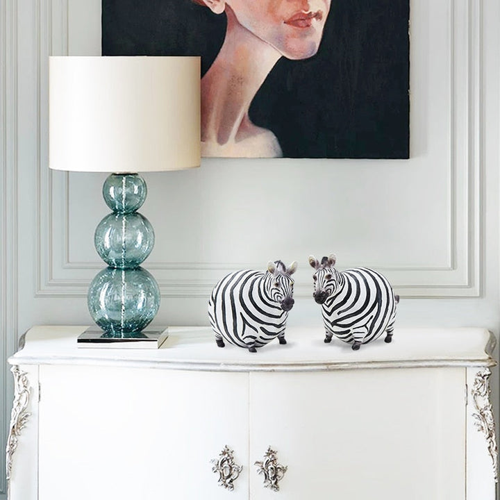 Moderne süße Zebra Harzfiguren | Karnz