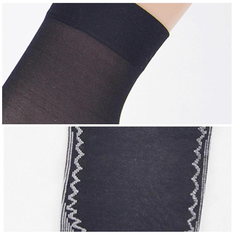 Seidige, rutschfeste Baumwollsocken, 5 Paar