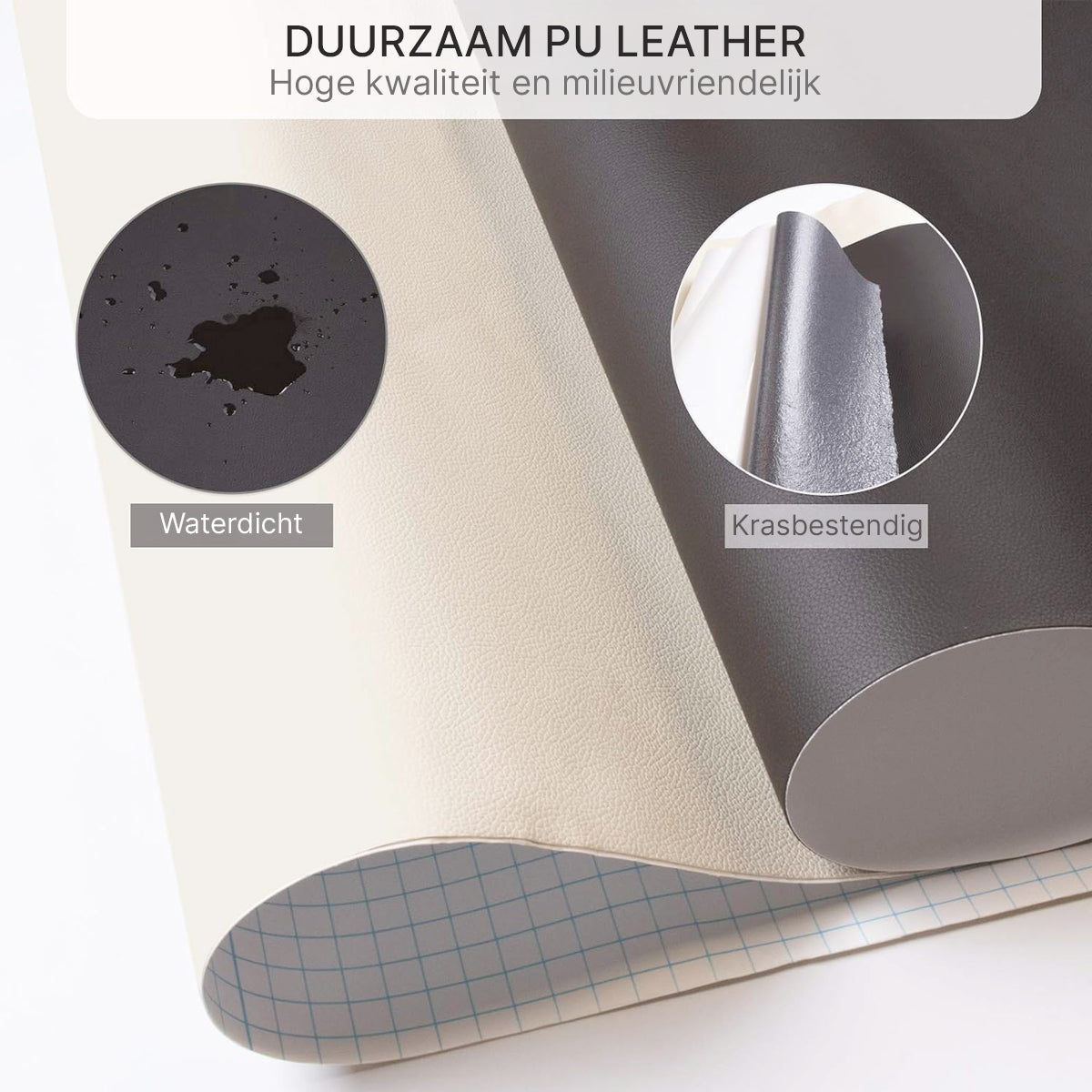 ReviLeer Selbstklebender PU-Leder-Patch – wasserdichter Reparaturpatch für Möbel | Karnz