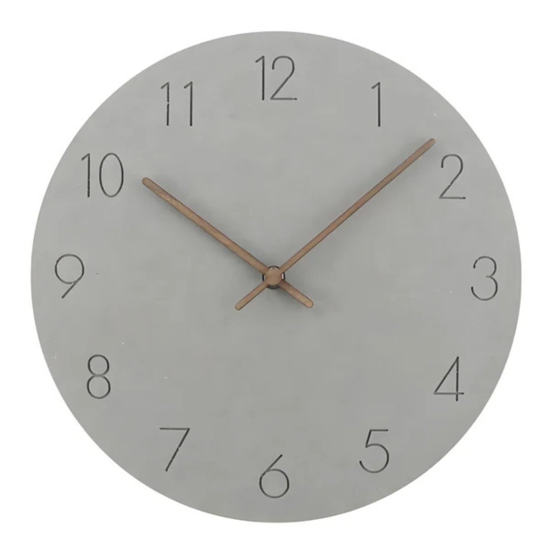 Große Holzwand Uhr – Minimalistisches Design mit stillem Bewegung | Karnz