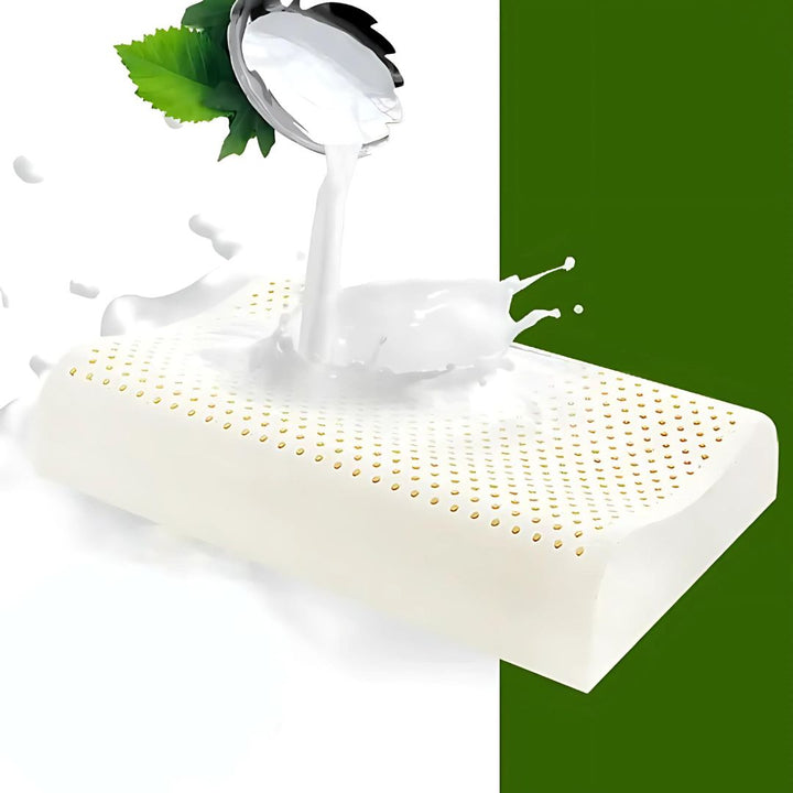 EcoNeck Comfort | 100% Naturkautschuk Orthopädisches Kissen - gegen Nackenschmerzen - Bequemes und Unterstützendes Kissen - Besserer Schlaf - Wellness Karnz
