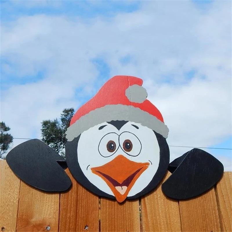 Weihnachtlich dekorierte Zaunverzierung | Karnz