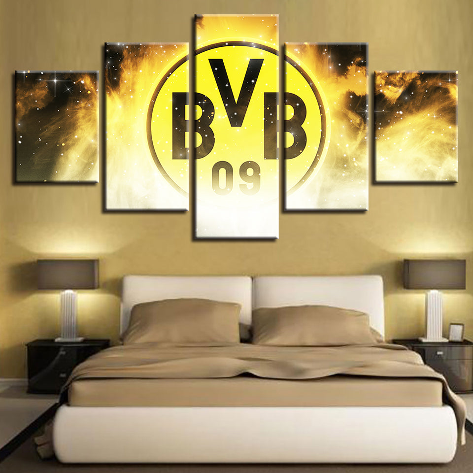 Borussia Dortmund 5 Stück - Leinwand Wandkunstmalerei