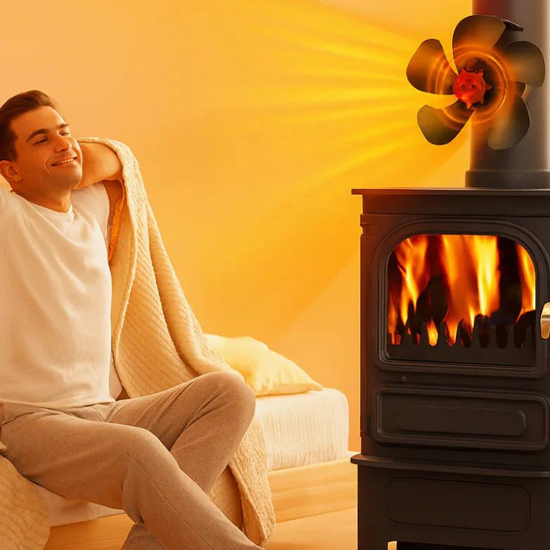 Holzofenventilator, stille Wärmeverteilung für effiziente Wärme | Karnz