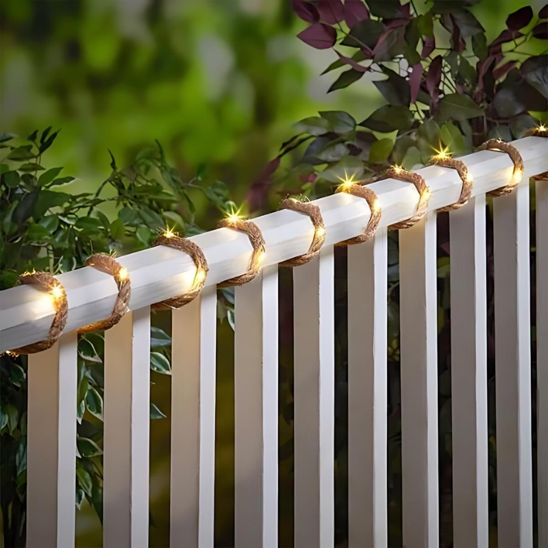 Solarbetriebene Lichterketten für bezaubernde Abende