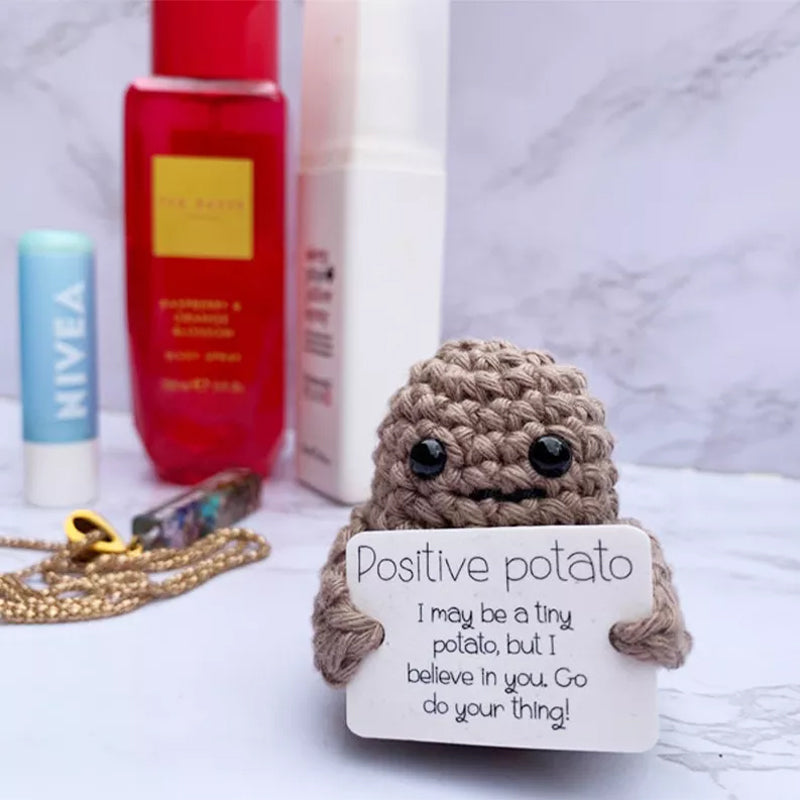 Lustiges Geschenk Gestrickte Positive Kartoffelschale