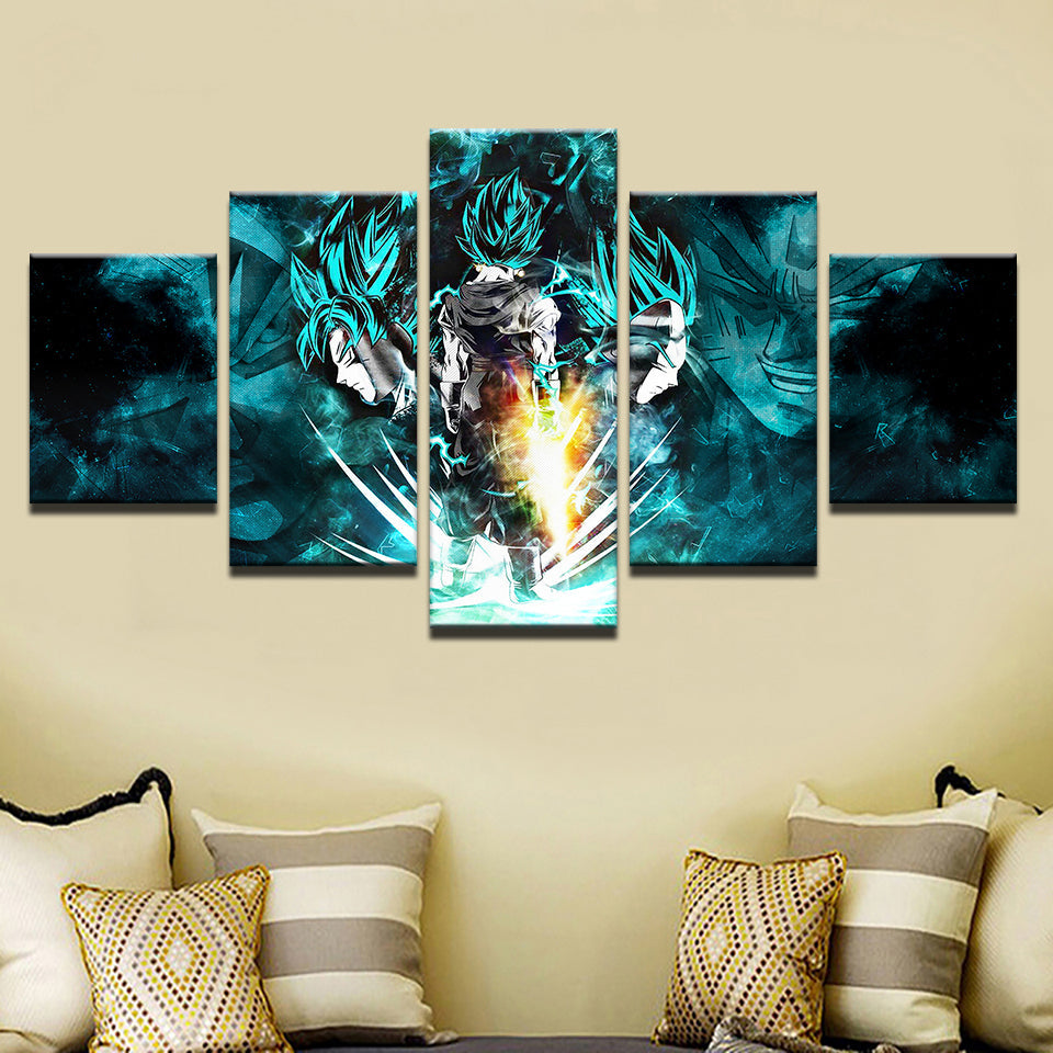 Kraftvolle 5-teilige Leinwand-Wandkunst