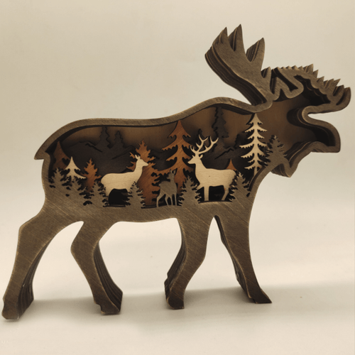 3D Kreatives Holz Tier Schnitzerei Handwerksgeschenk | Karnz