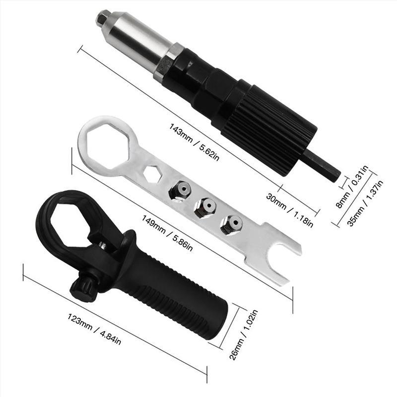 Professionelles Nietenzangen-Adapter-Kit | Karnz