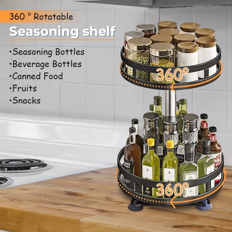 360° Drehbarer Lagerregal-Organizer Rund (Premium) Karnz