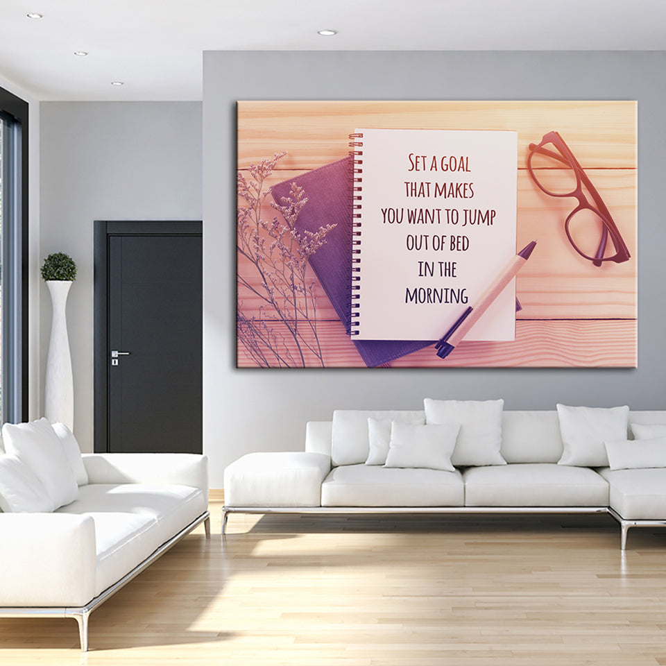 Inspirierende Kunst - Leinwand Wandkunst Malerei