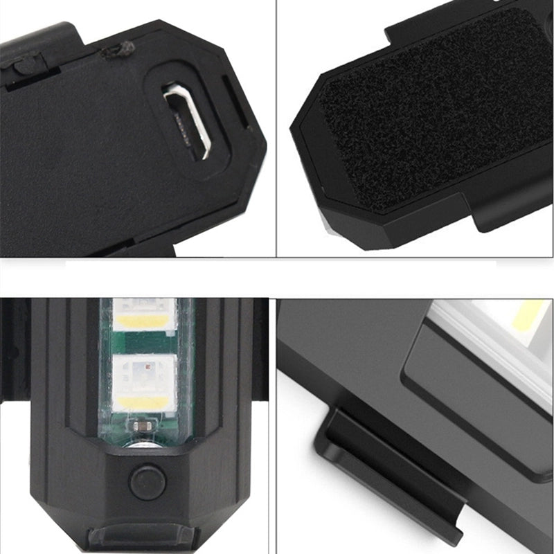 7 Farben LED Flugzeug Strobe Lichter & USB Ladegerät | Karnz