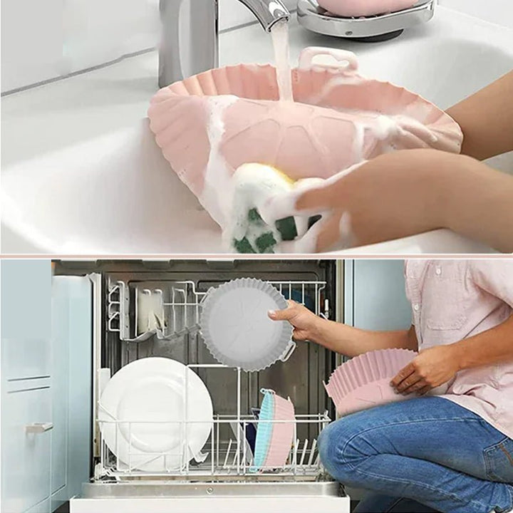 Tablette - Silikon Wiederverwendbar - Perfekt für Airfryer - Praktisch und Ökologisch | Karnz