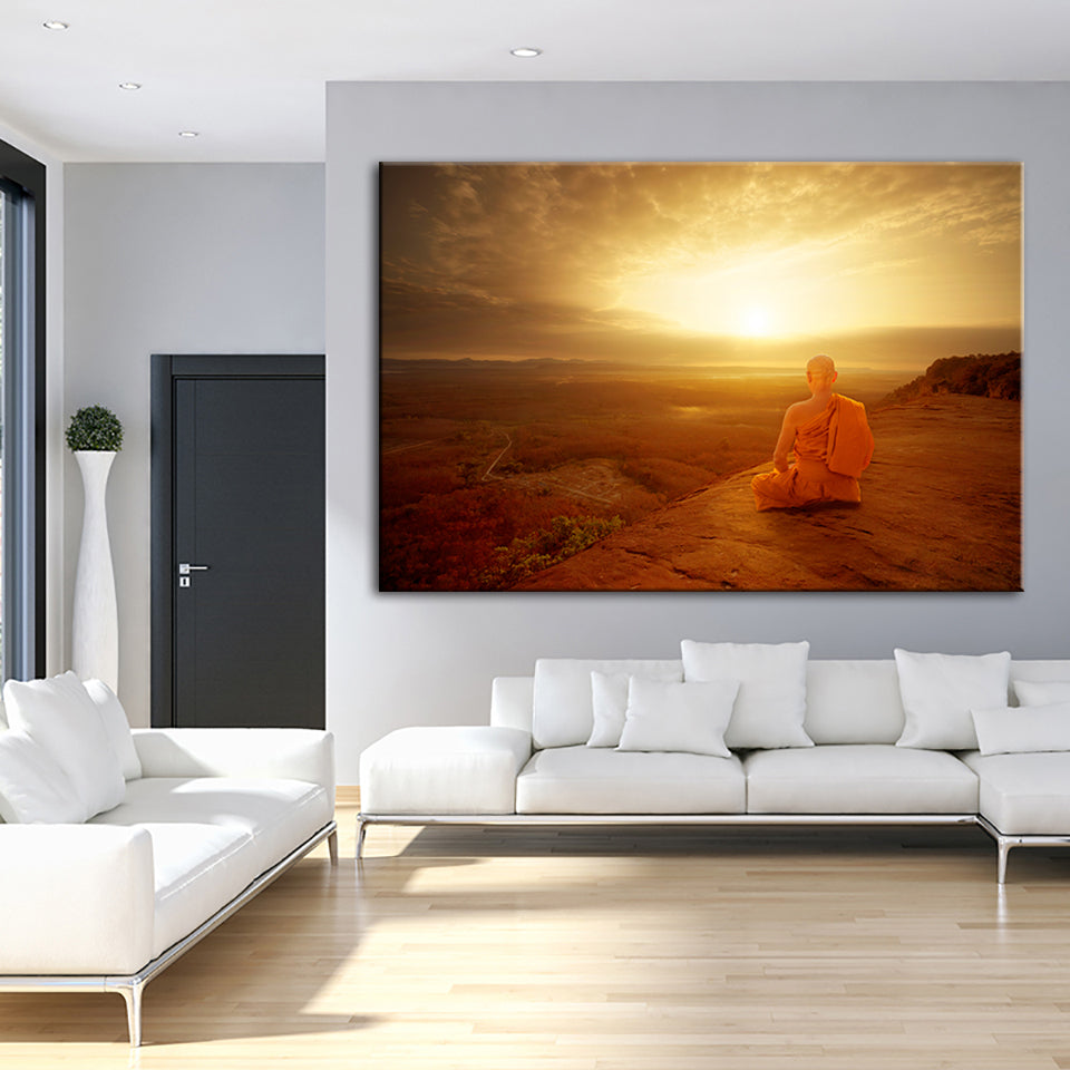 Warmer Morgen – Leinwandbild