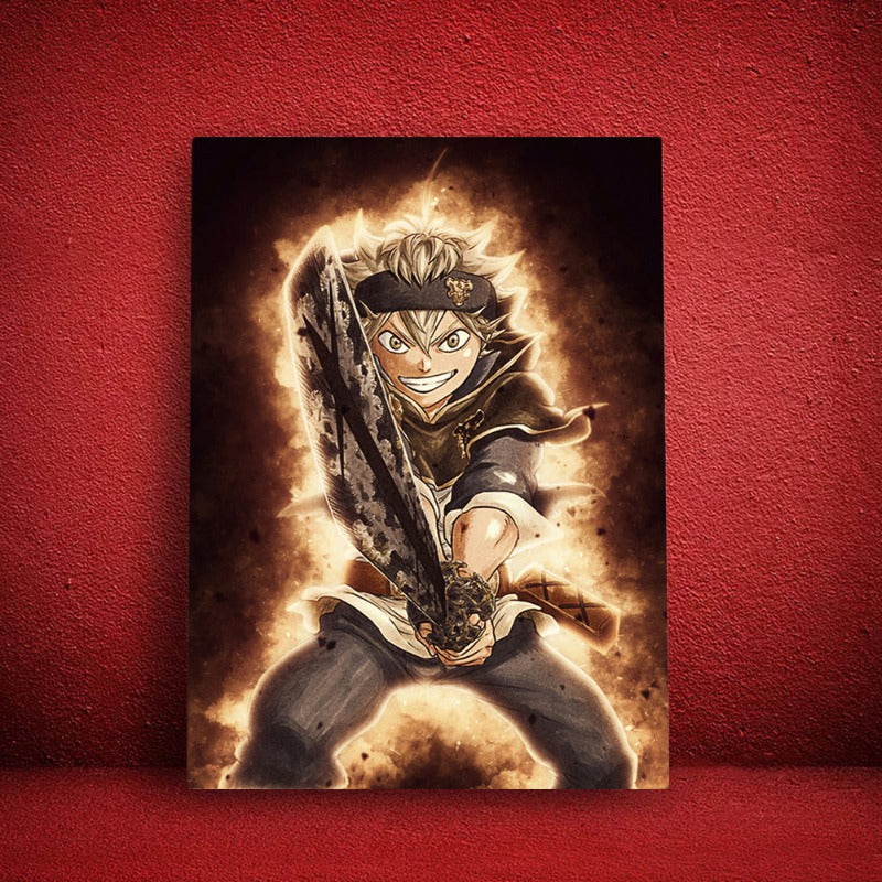 Anime Fighter - Leinwand Wandkunst Gemälde