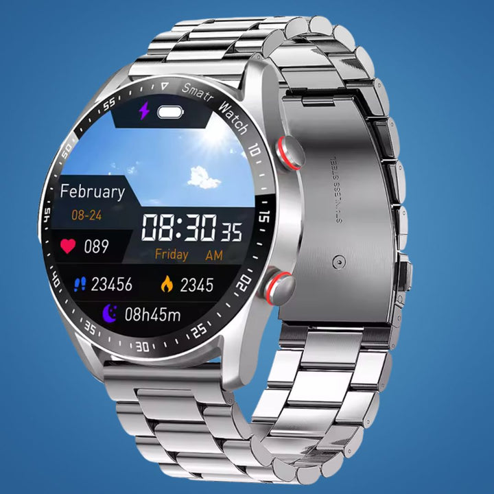 FitTrack | Nicht-invasive Fitness-Smartwatch - Verfolgt körperliche Aktivität - Herzfrequenz - Schlaf - Training - GPS-Benachrichtigungen - Wasserfest Karnz