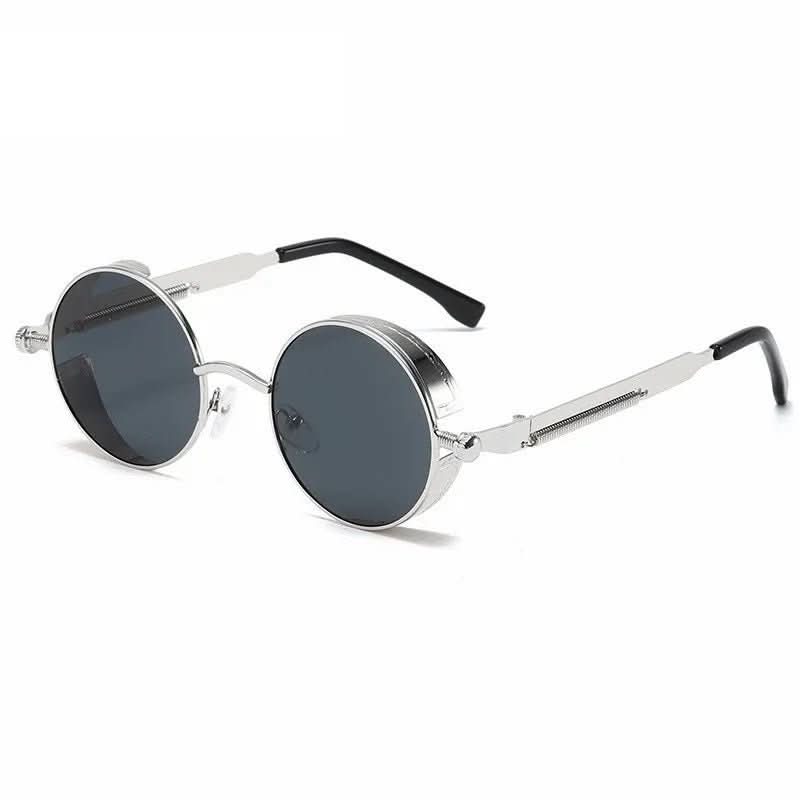 Runde Vintage-Sonnenbrille mit UV400-Schutz und Retro-Design