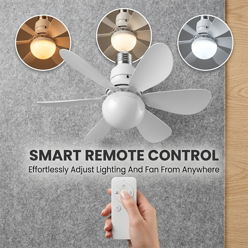 Moderner Niedrigprofil-Deckenventilator mit Licht | Karnz