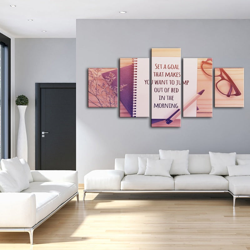 5-teiliges inspirierendes Kunstwerk - Leinwand Wandkunst Gemälde