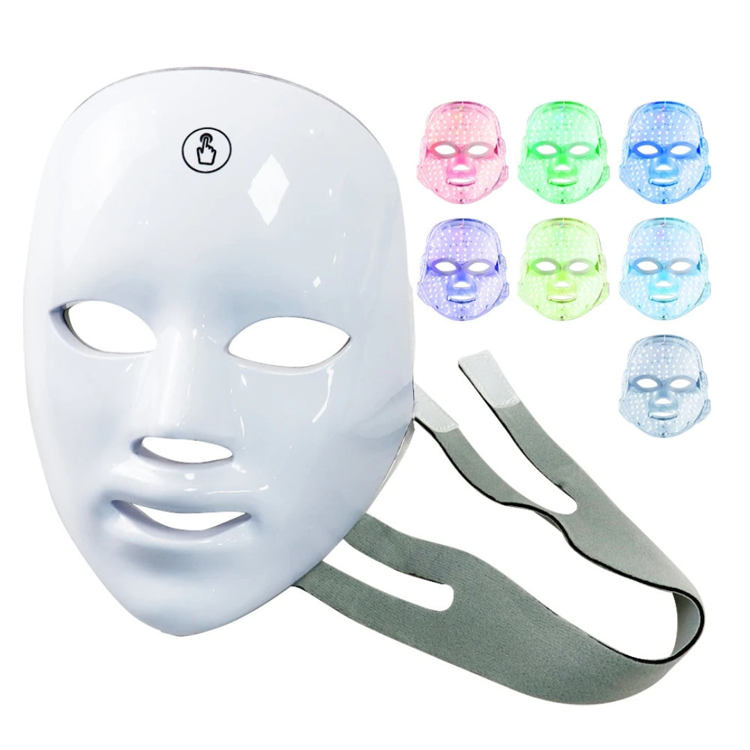 GlowSkin Pro LED-Lichttherapie-Maske | Stimuiert Kollagen - Reduziert Falten - Verbessert die Hautstruktur - Lindert Rötungen Névosa