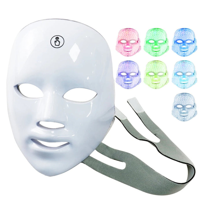 GlowSkin Pro LED-Lichttherapie-Maske | Stimuiert Kollagen - Reduziert Falten - Verbessert die Hautstruktur - Lindert Rötungen Névosa