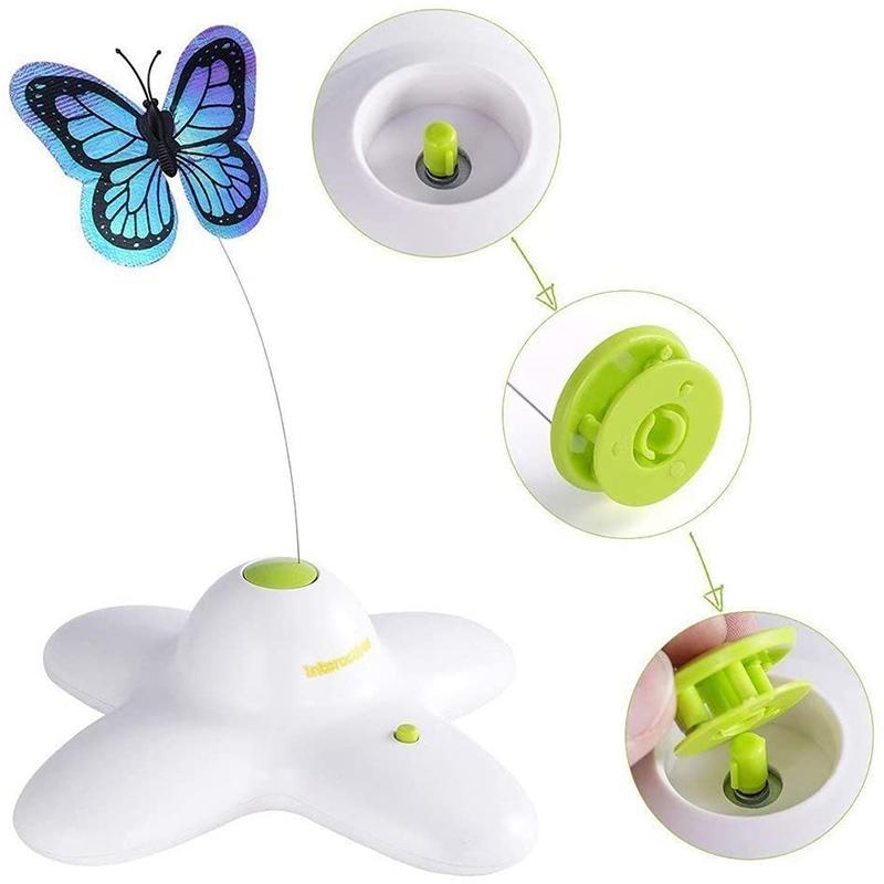 Automatisches Schmetterlings-Katzenspielzeug