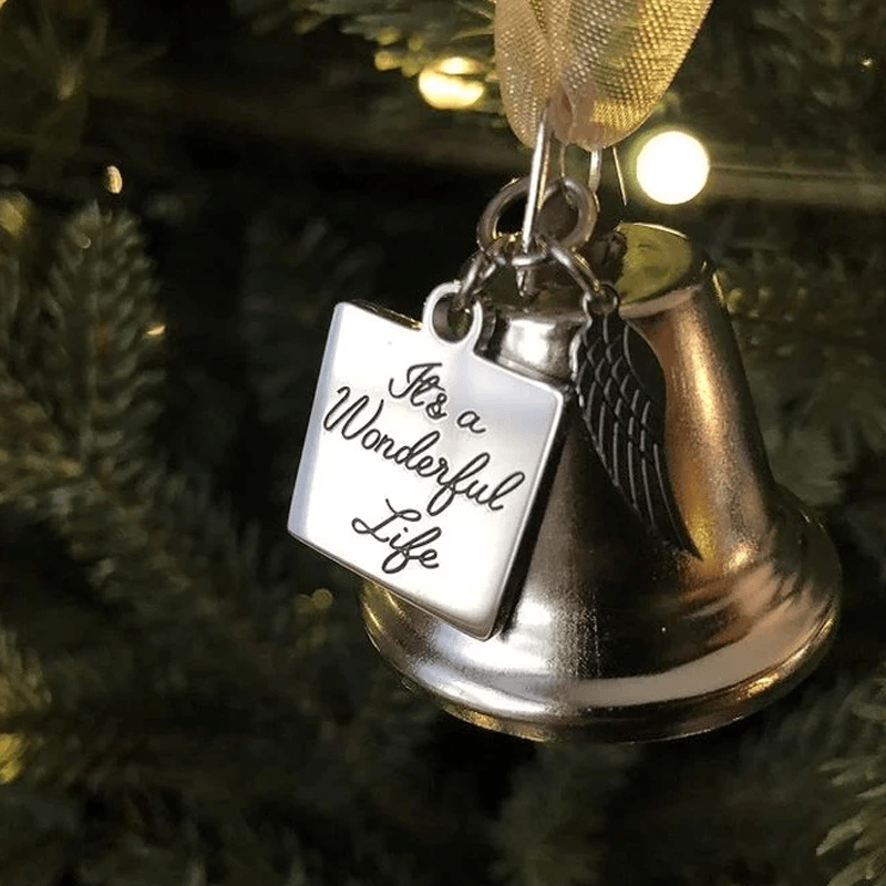 Weihnachtsbaum-Gedenkornamente Engel Flügel Glocken-Anhänger Hängedekoration | Karnz