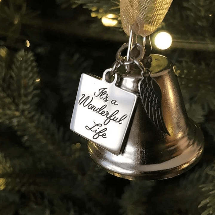 Weihnachtsbaum-Gedenkornamente Engel Flügel Glocken-Anhänger Hängedekoration | Karnz