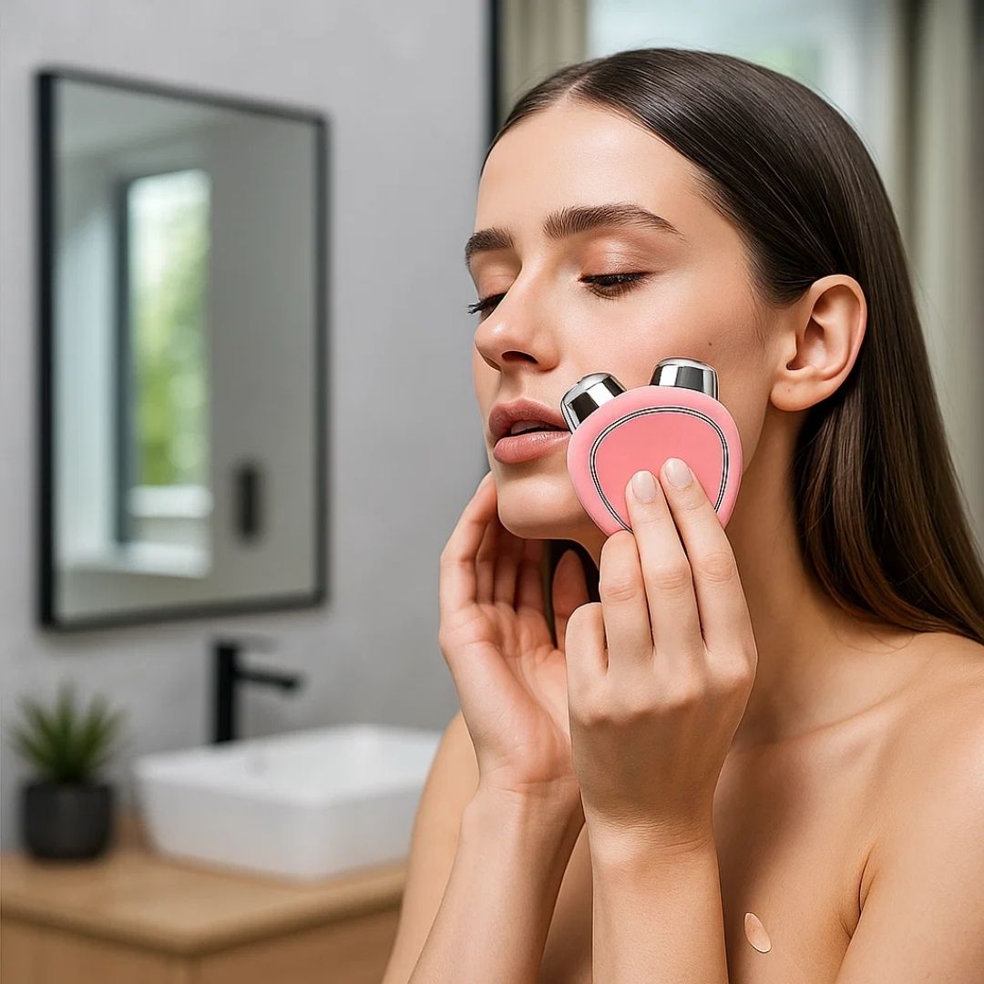 RejuvTone | Gesichts-Toner EMS – Nicht-chirurgisches Lifting – Leichtes USB-wiederaufladbares Gerät – Anti-Aging-Hautpflege Karnz