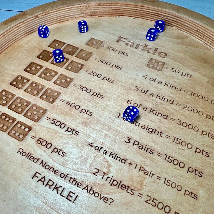 Farkle Würfeltablett