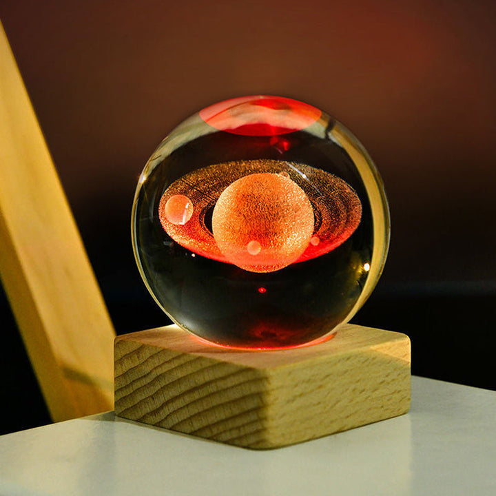 3D Galaxy Kristallkugel Nachtlicht Dekorlampe | Karnz