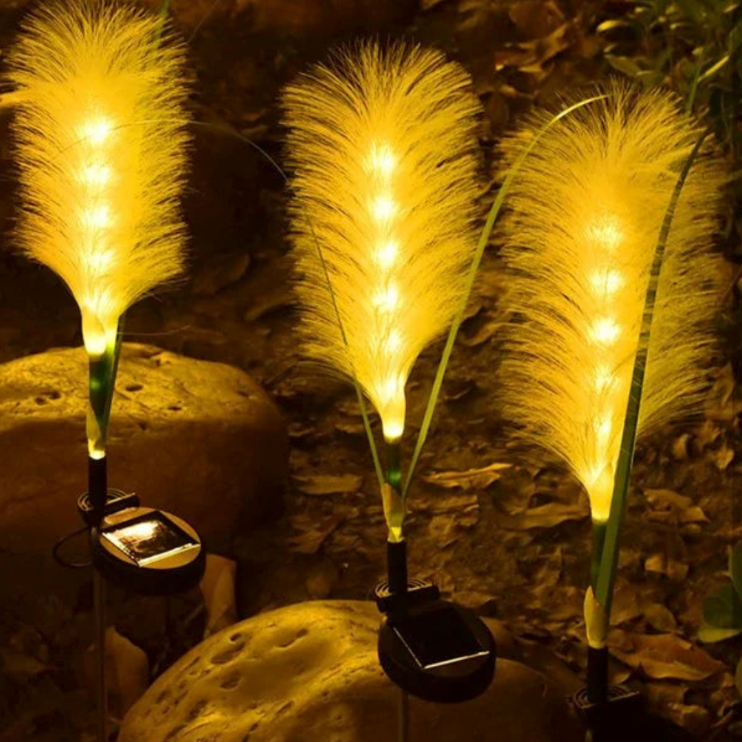 Dekorative Faseroptik-Solarlichter für Gärten