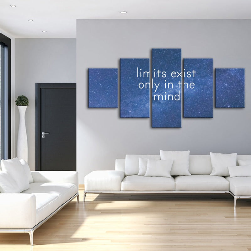5-teilige Galaxy-Motivation - Leinwand Wand Kunst Malerei