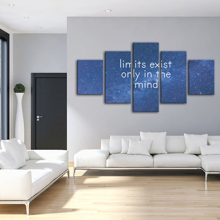 5-teilige Galaxy-Motivation - Leinwand Wand Kunst Malerei