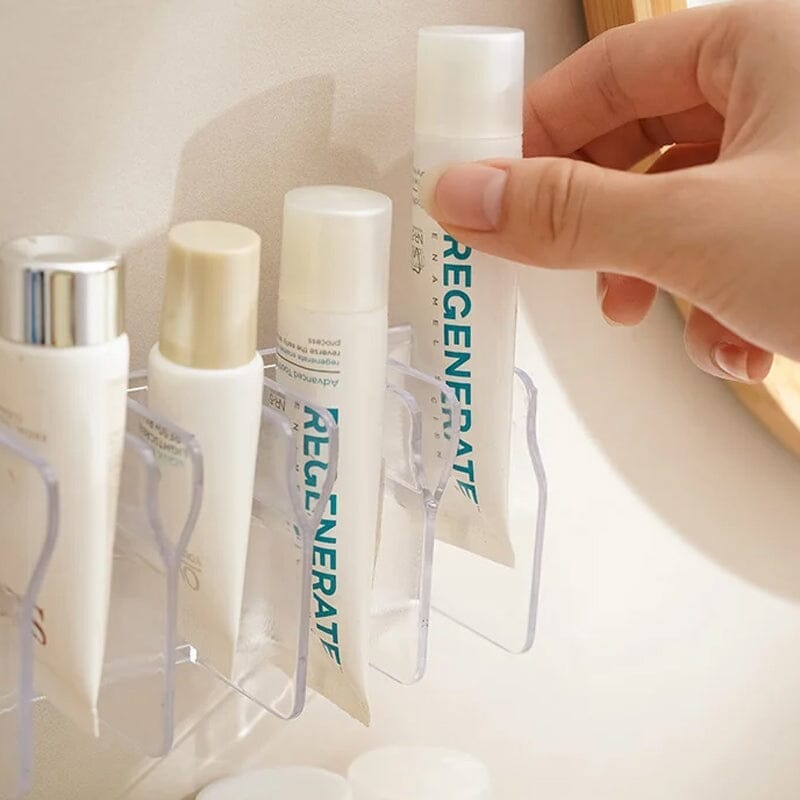 Wandmontierter Hautpflege-Organizer-Regal für Reinigungsmittel | Karnz