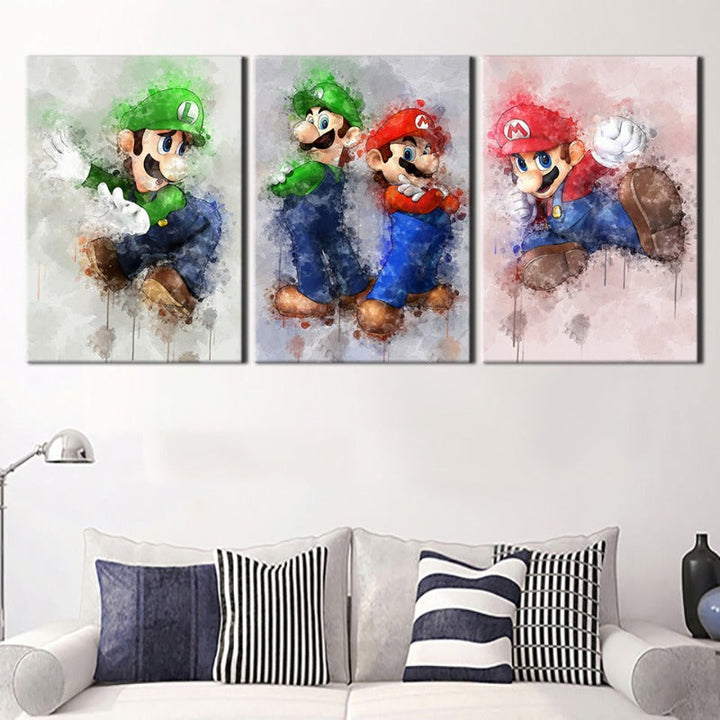Adventure Brothers 3 Stück - Leinwand Wandkunst Malerei