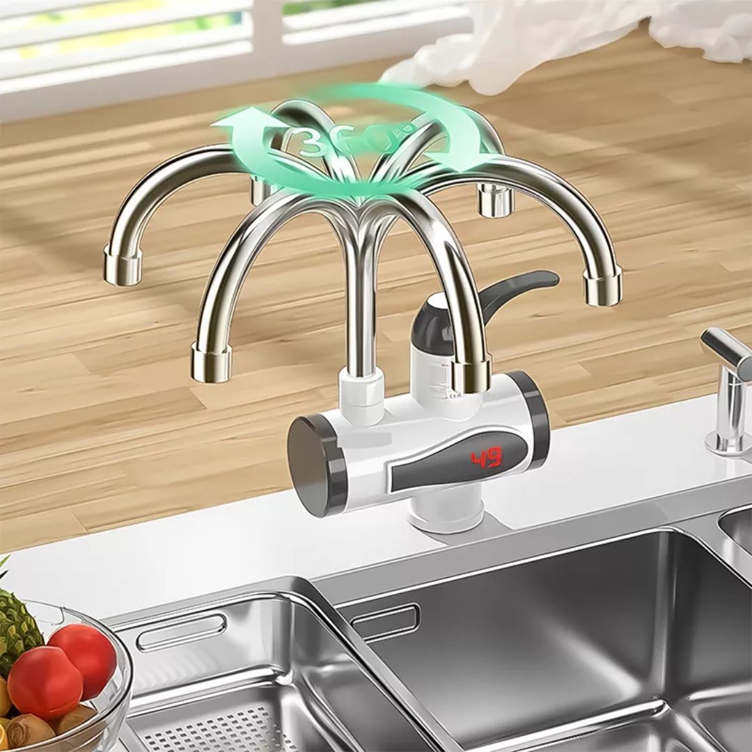 AquaSwift | Instant Hot Water Tap – Tankless Design – Kompakte energieeffiziente Einheit – Ideal für Küchen und Badezimmer Karnz
