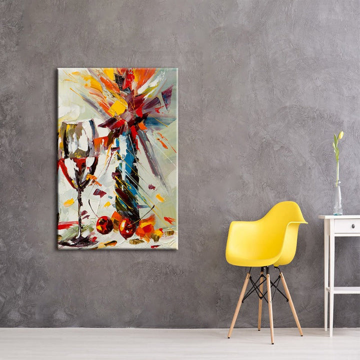 Abstrakte Sommer - Leinwand Wandkunst Gemälde