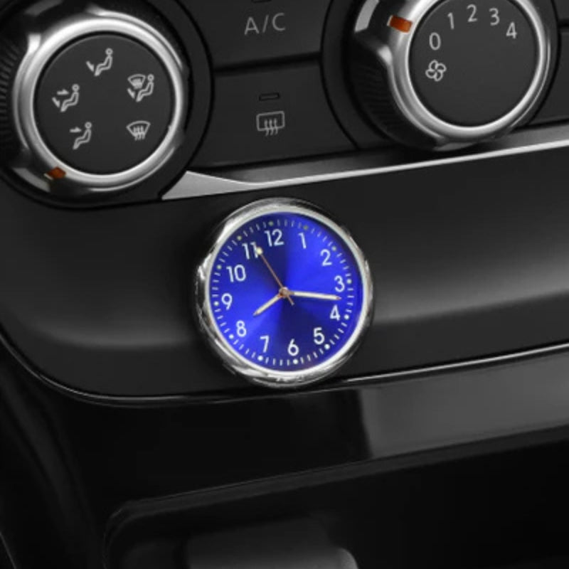 AutoTime Mini Analog Uhr – Selbstklebendes und stilvolles Design für Auto-Innenraum Karnz