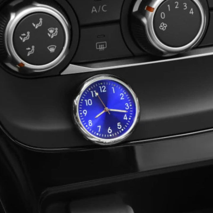 AutoTime Mini Analog Uhr – Selbstklebendes und stilvolles Design für Auto-Innenraum Karnz