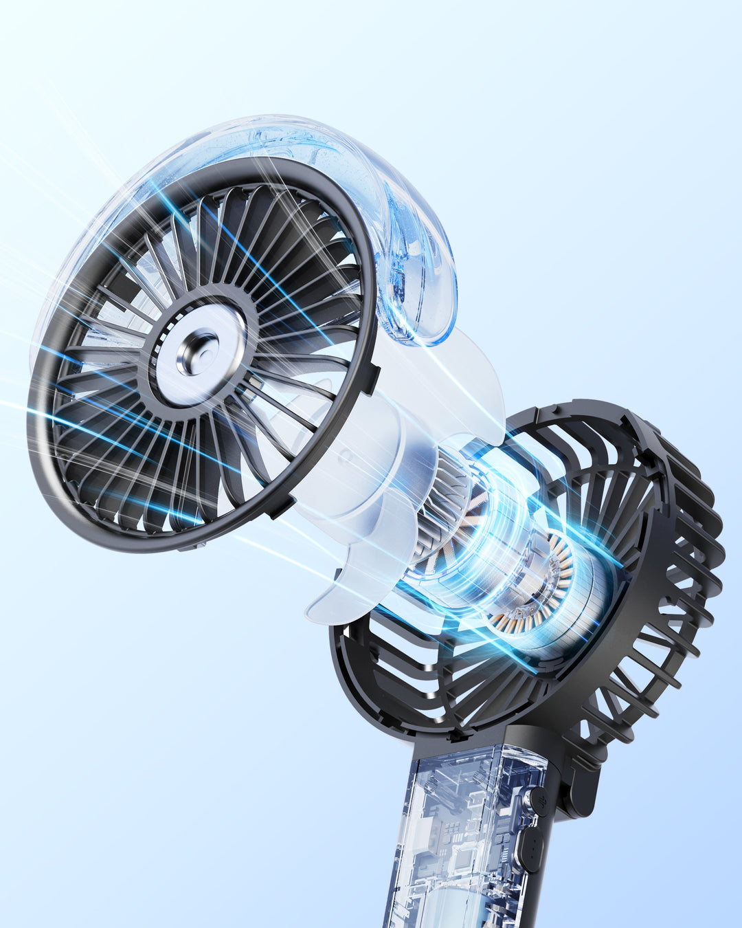 Tragbarer Nebelventilator - 180° faltbar | Karnz